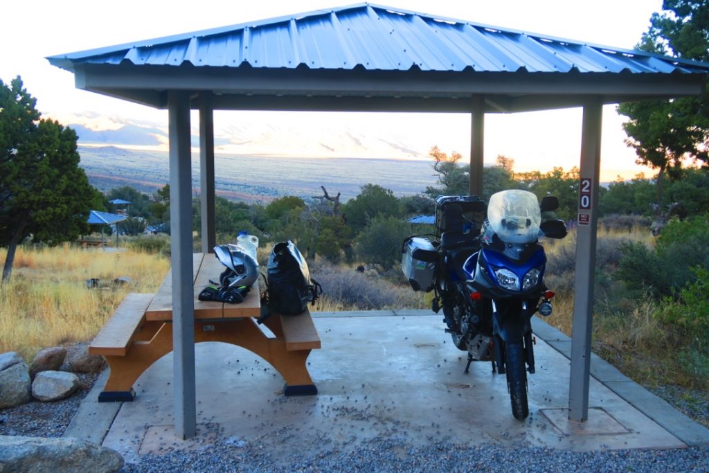 A very chilly night was spent here. This was just above the White Sands Test Ground in New Mexico. It dropped down to 22 degrees fahrenheit very quickly after sun set. 