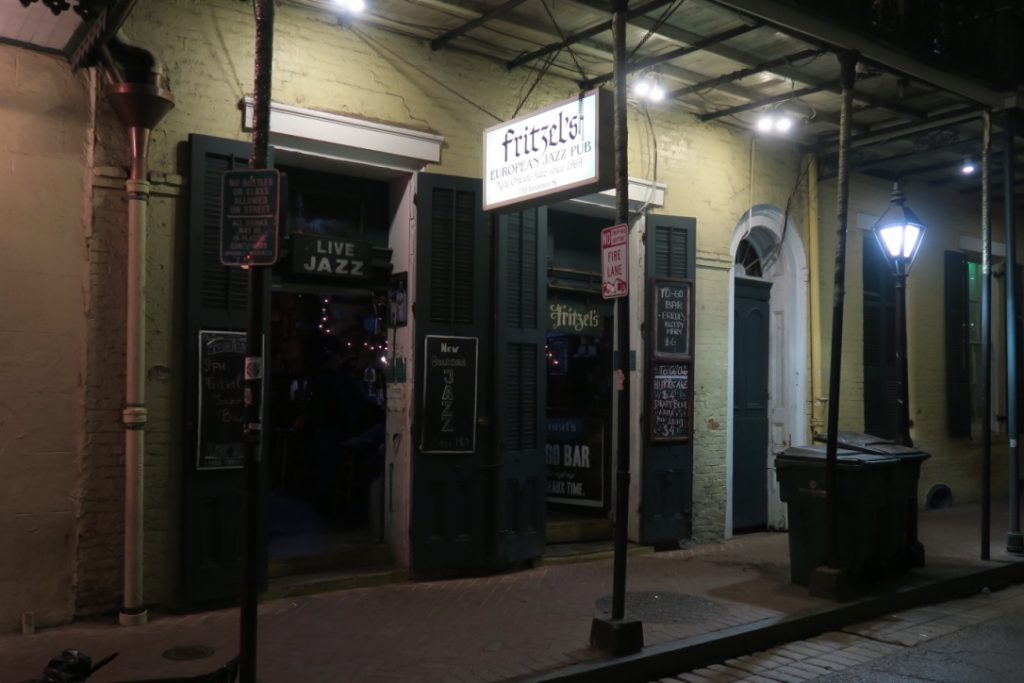 After a great meal I went to find a jazz bar......well I lucked out! Fritzel's is a must. Great live music 7 days a week! I went both nights.