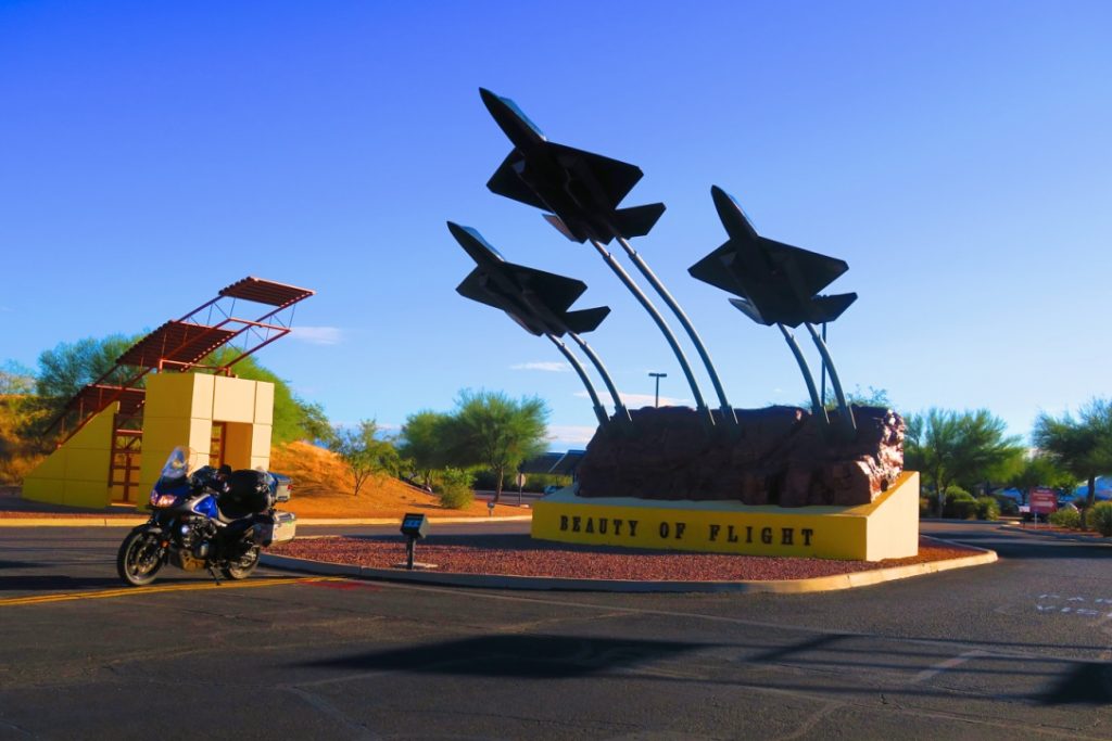 Out side the Pima Air Museum gate